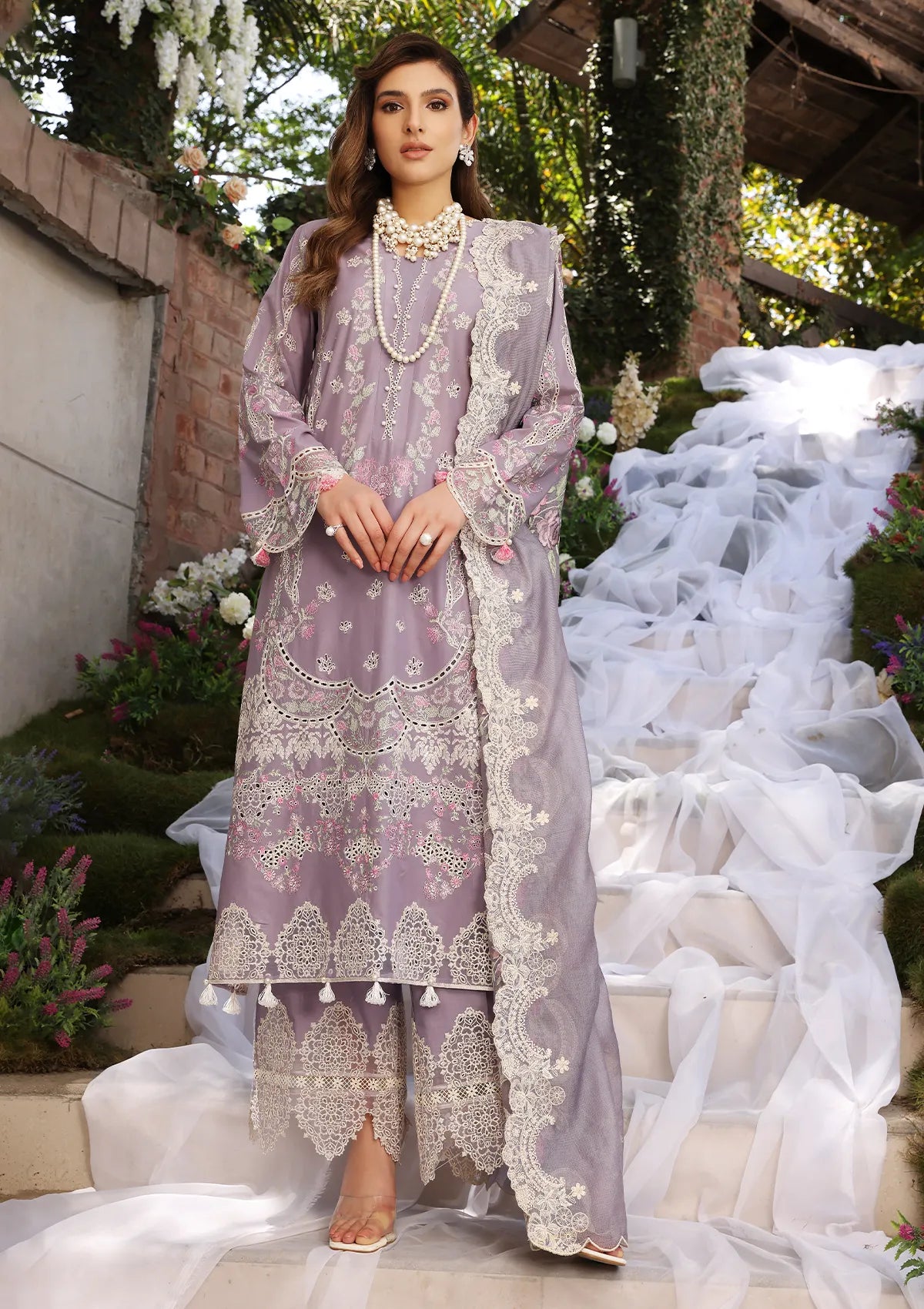 ECF-02Rapunzel | Elaf Premium festive Chikankari collection2023