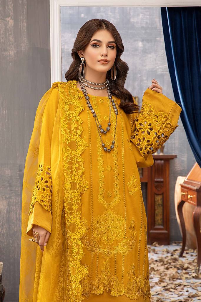 CKR-004 | Charizma Viscose Karandi Collection Winter Volume 1 2021-2022 | Unstitched Embroidered Viscose Karandi Suits