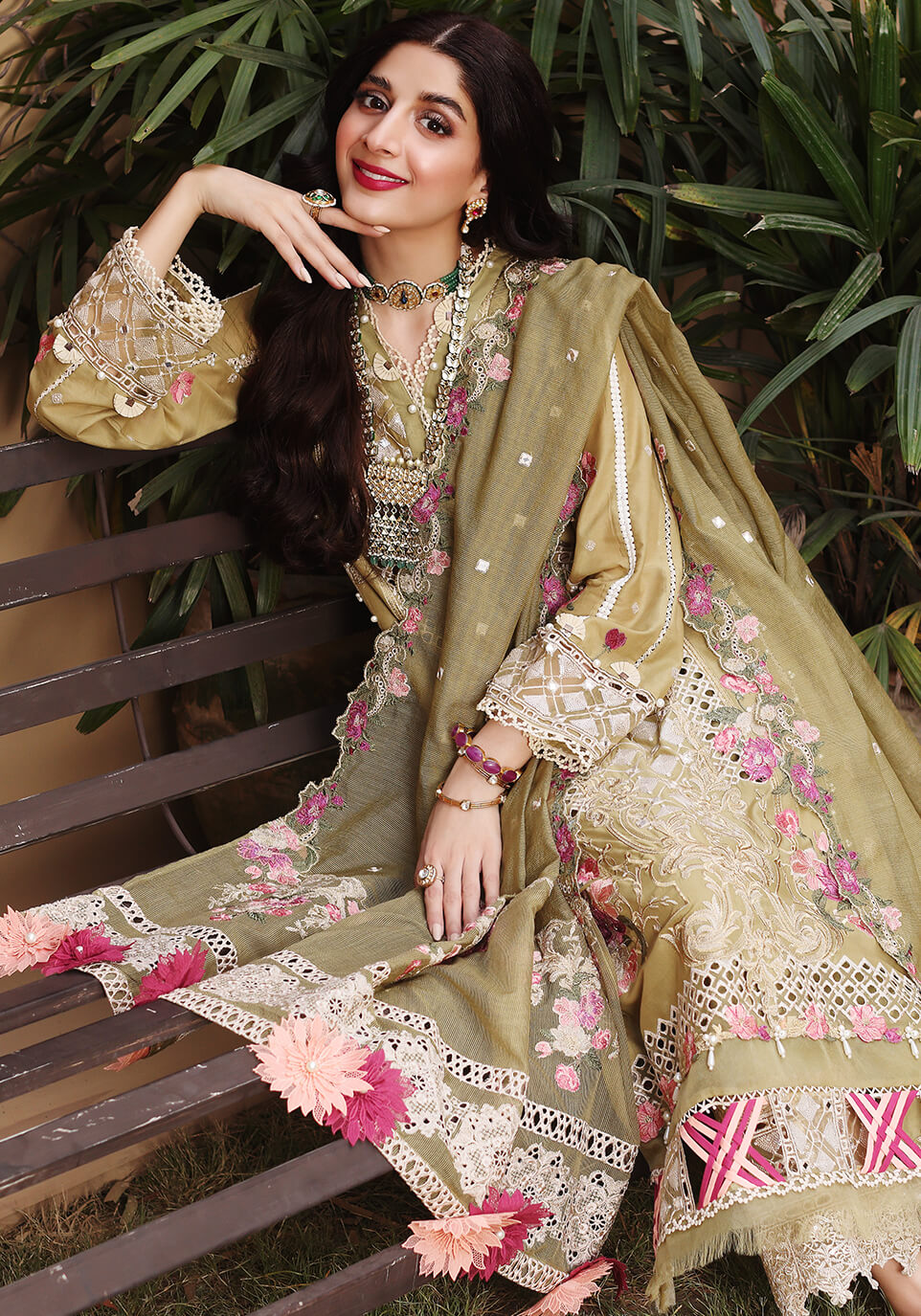 ELF-3B Vendela | Elaf Luxury Festive Lawn Collection 2022 | Unstitched Embroidered Lawn Suits
