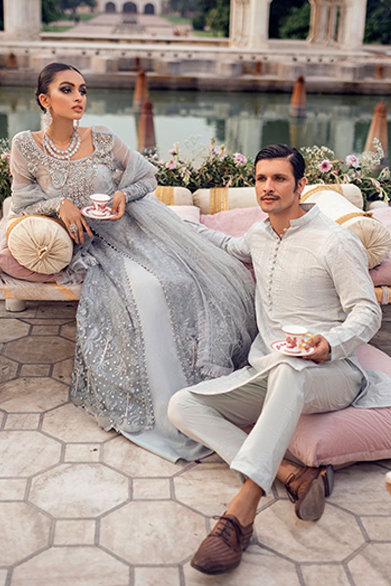 CHANDANI | Mushq Hawa Mahal Tissue De Luxe ‘21 | Unstitched Embroidered Chiffon Suits