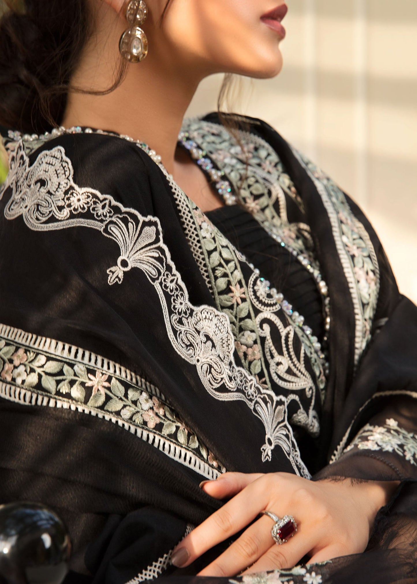 Summer Nights | Crimson X Saira Shakira Eid Pret '22 | Stitched RTW Karandi Suits