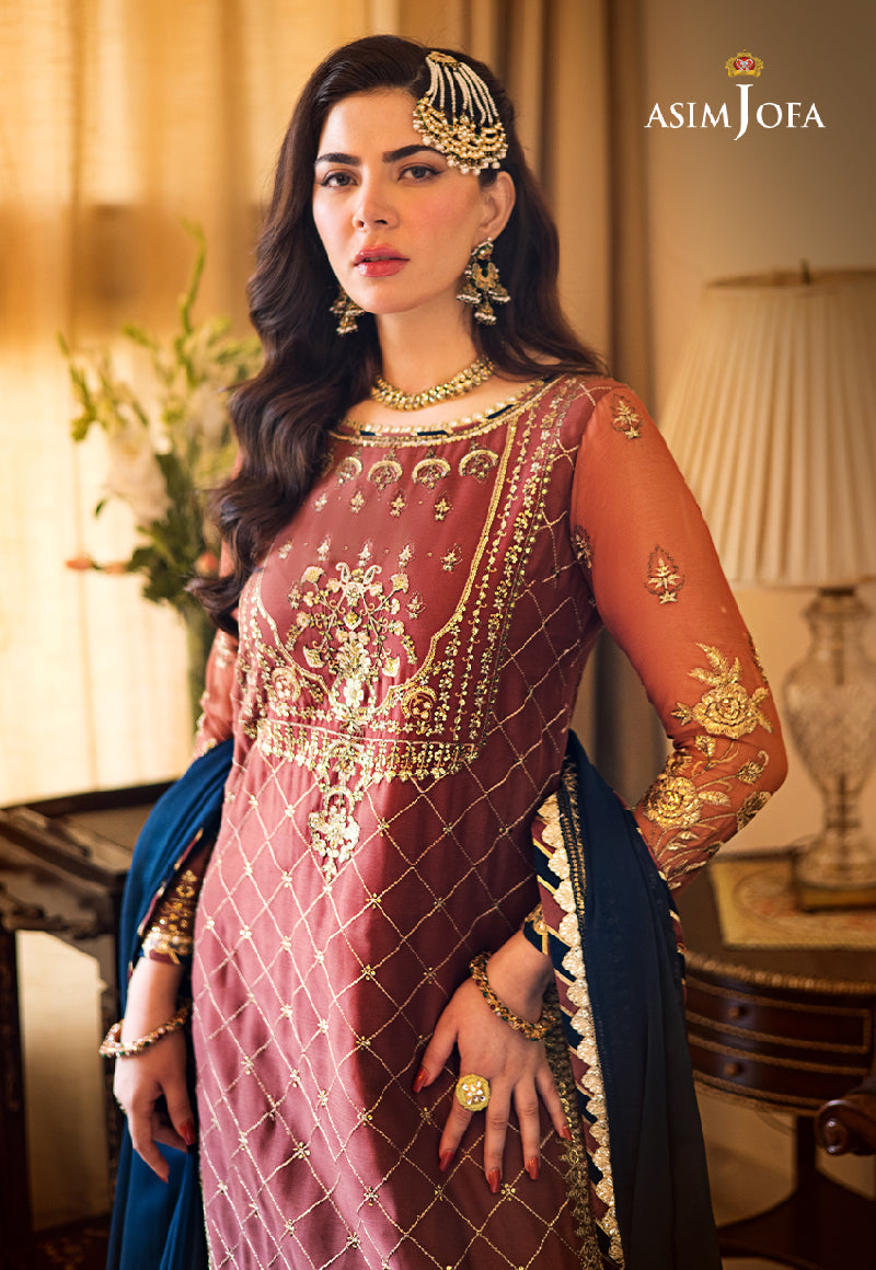 AJZS-29 | Asim Jofa Zari Sitara Luxury Eid Festive Collection 2023 | Unstitched Embrodried Suits