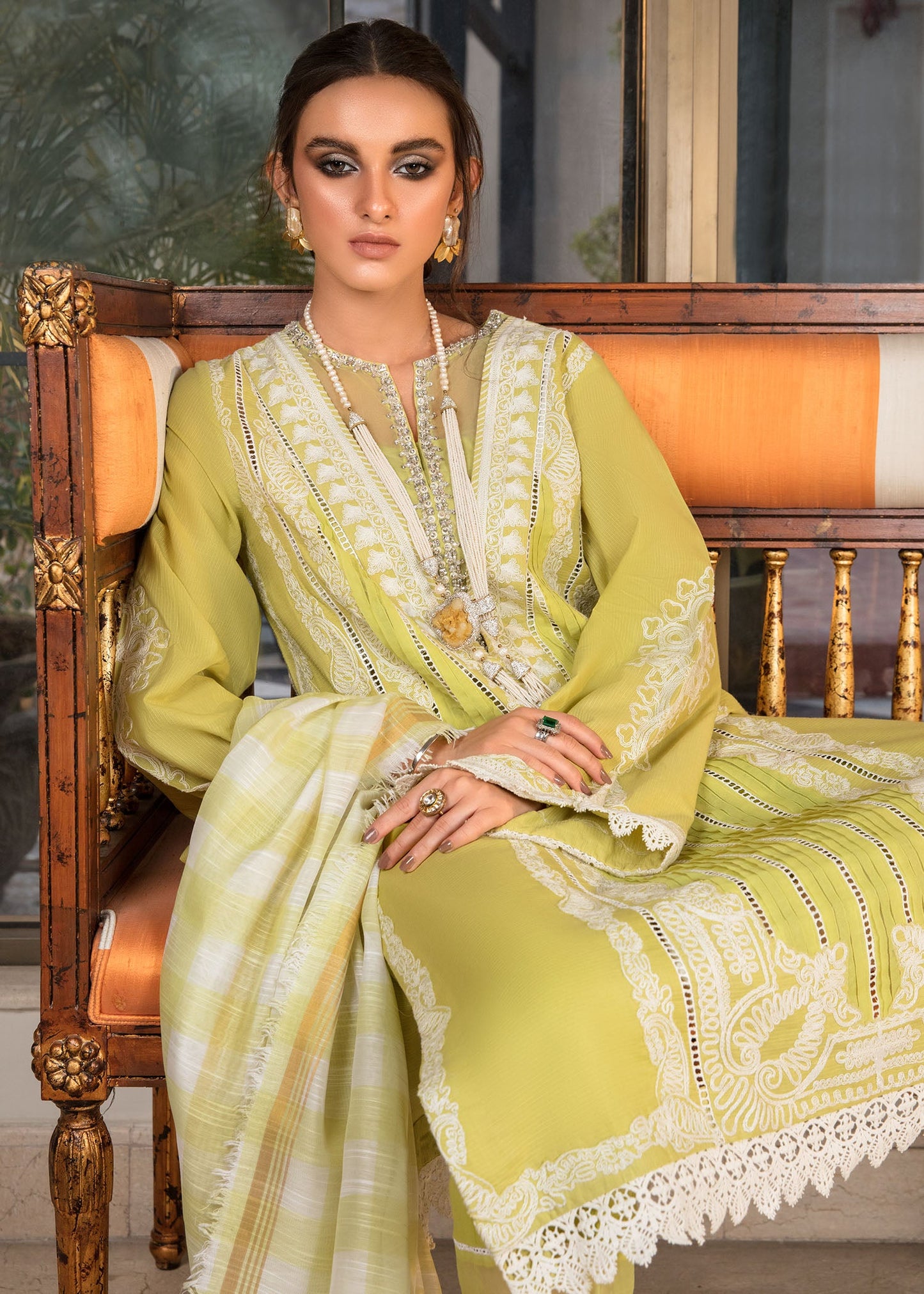 A Free Spirit | Crimson X Saira Shakira Eid Pret '22 | Stitched RTW Rib Lawn Suits