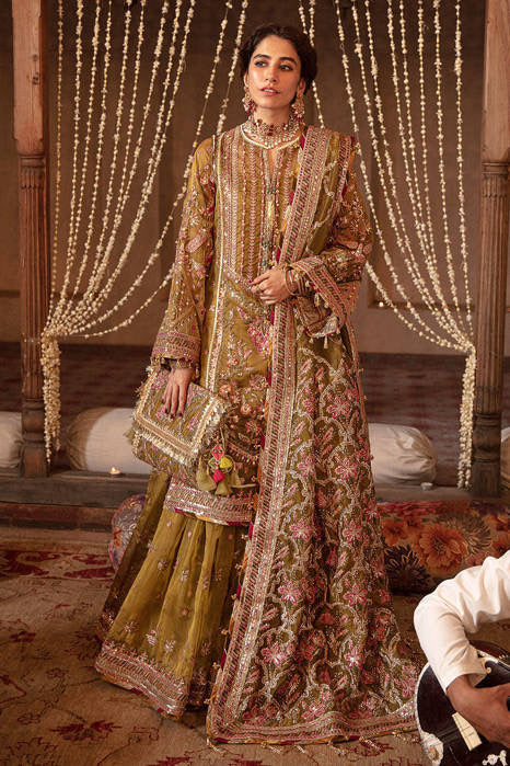 IQBAL BANO | MNR Zarlish Festive Unstitched Collection 2022 | Unstitched Embroidered Organza Suit