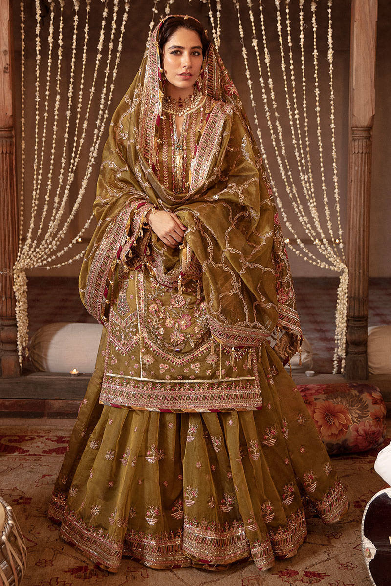 IQBAL BANO | MNR Zarlish Festive Unstitched Collection 2022 | Unstitched Embroidered Organza Suit