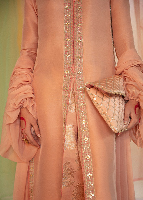 Rabt | Hussain Rehar Khawab Ghar Eid Luxury Pret RTW Collection 2022 | Stitched Organza Silk Suit