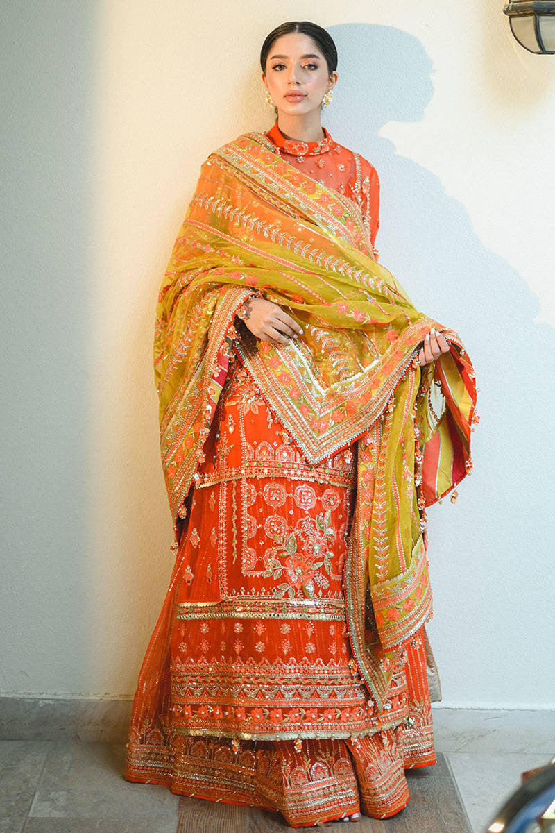 NAZIA HASSAN | MNR Zarlish Festive Unstitched Collection 2022 | Unstitched Embroidered Organza Suit