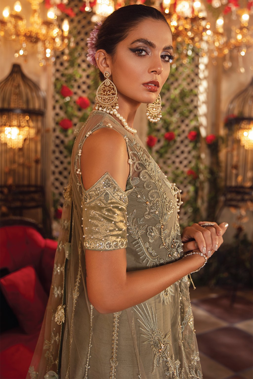 IMC-09 REVERIE-3PC | Iznik Meraki Luxury Chiffon Collection 2021 | Unstitched Embroidered Luxury Chiffon Suits