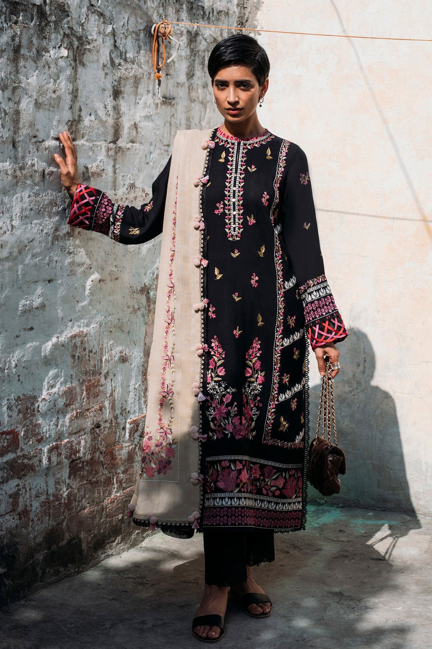 ALYA (ZW21-06) | Zaha Hamrahi Winter Collection 2021 | Unstitched Embroidered Khaddar Suits
