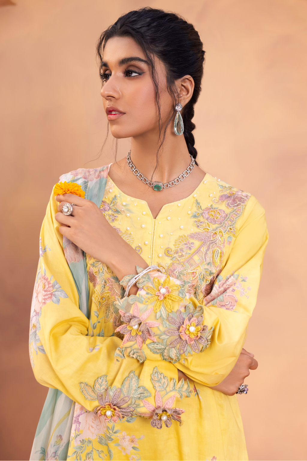 AL-07 Aanisah | Iznik Aashiyan Embroidered Unstitched Festive Lawn Collection23