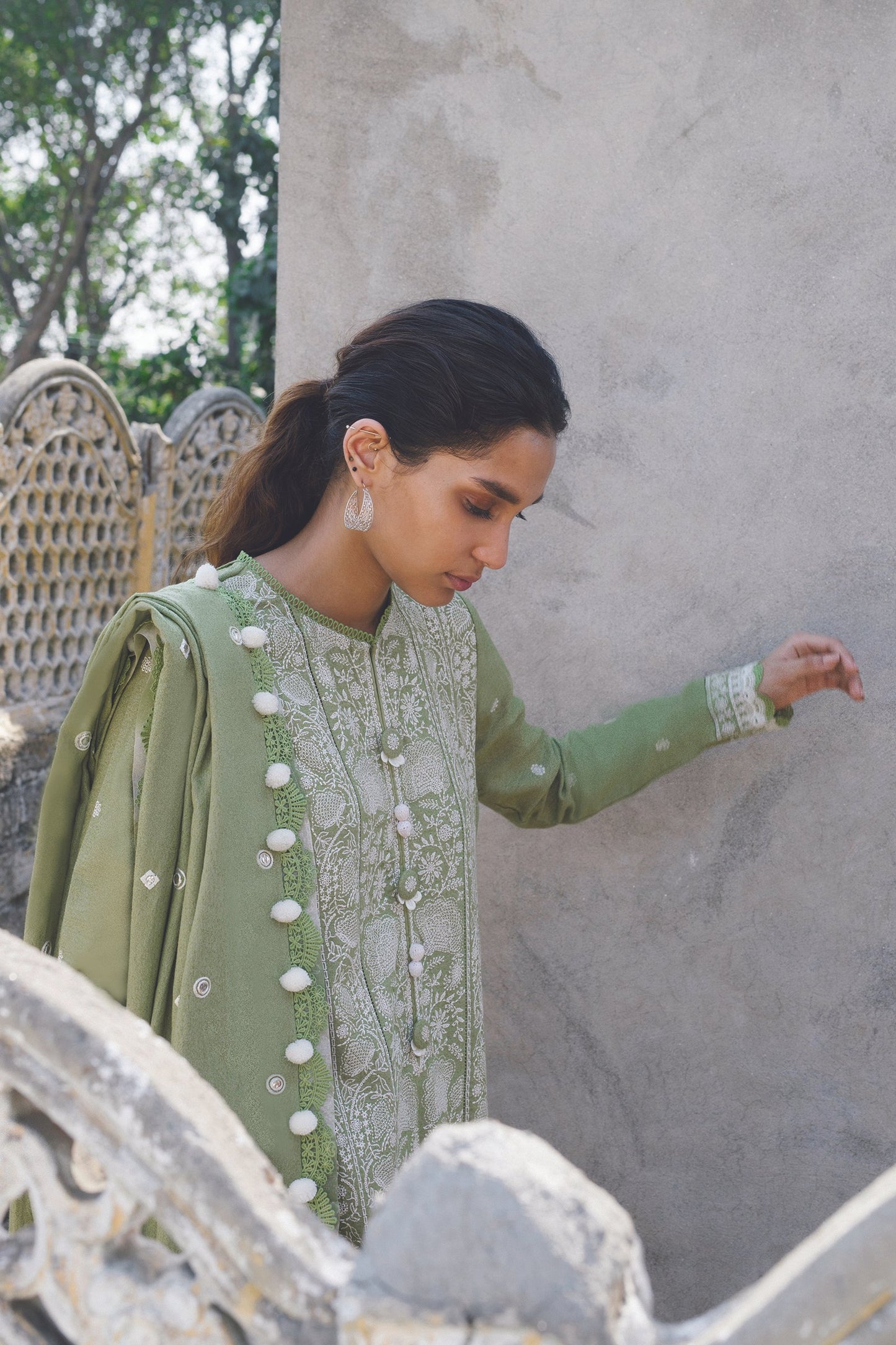 PARISA (ZW21-03) | Zaha Hamrahi Winter Collection 2021 | Unstitched Embroidered Karandi Suits