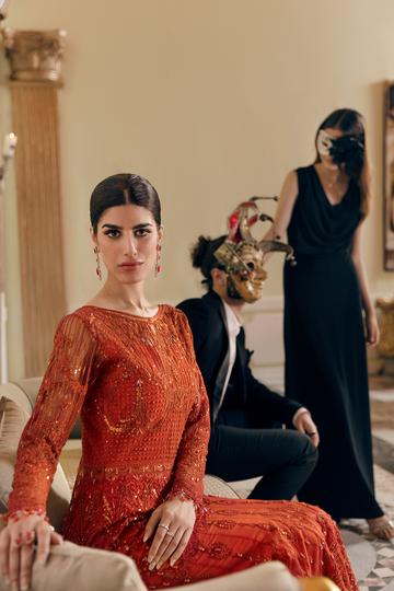 EGAN | Reign Reignaissance Luxury Wedding Collection | Unstitched Embroidered Net Suits with Heavy Handwork