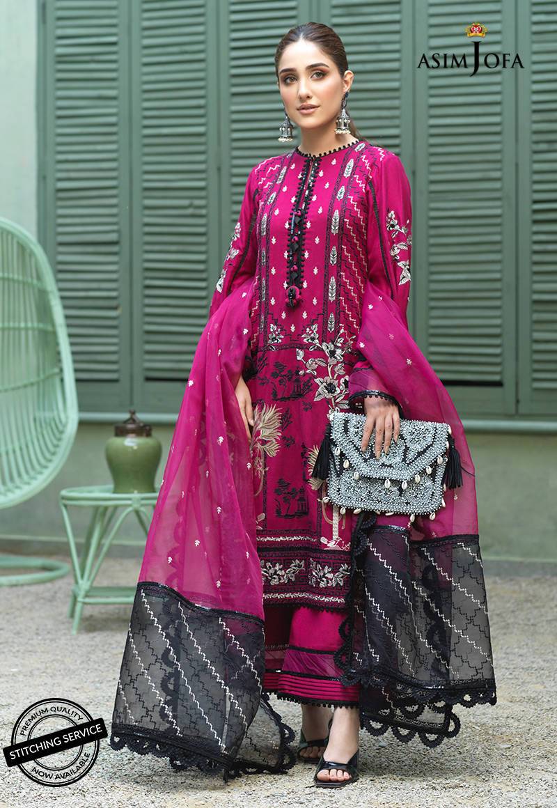 AJFC-44 | Asim Jofa Jashn Collection 2021 | Unstitched Organza Suit
