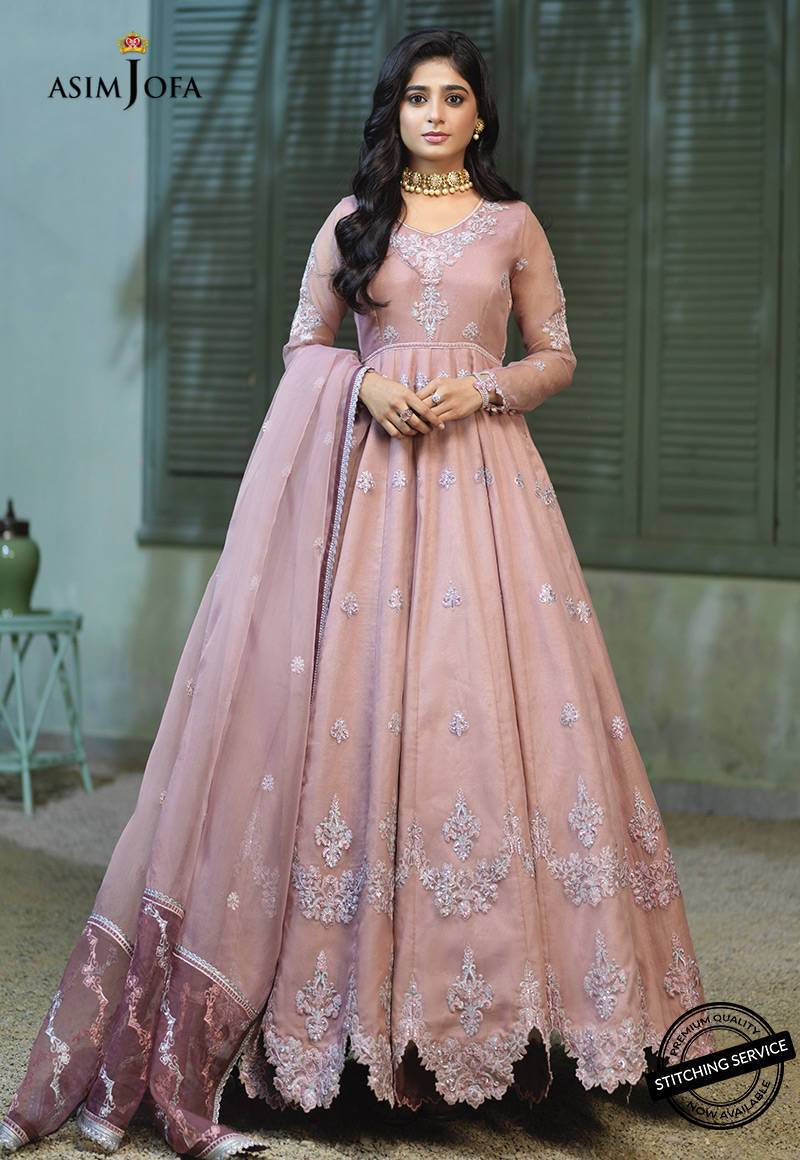 AJFC-54 | Asim Jofa Jashn Collection 2021 | Unstitched Organza Suit