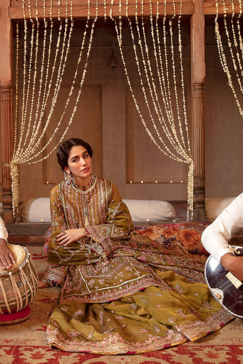 IQBAL BANO | MNR Zarlish Festive Unstitched Collection 2022 | Unstitched Embroidered Organza Suit