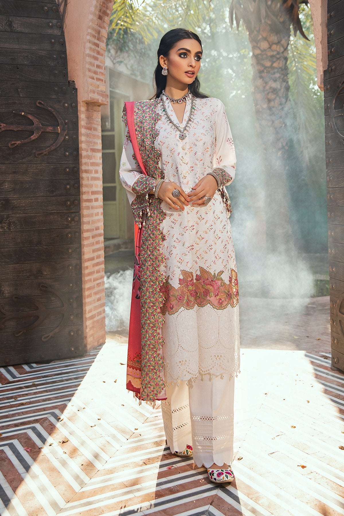 RUMI NW-39 | Nureh Maya Khaddar Fall / Winter Collection 2021 | Unstitched Embroidered Slub Khaddar Suits