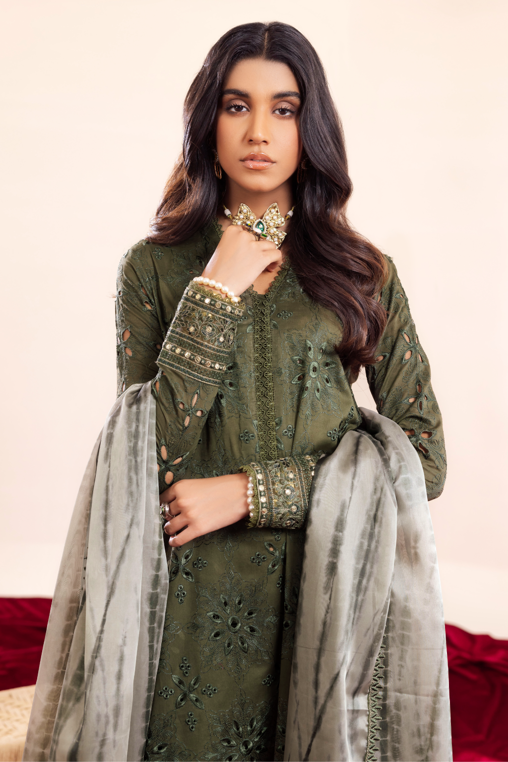 AL-06 Zareen | Iznik Aashiyan Embroidered Unstitched Festive Lawn Collection23