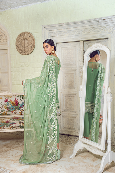 ZQ 5 | Zebtan Zarqon Luxury Bridal Collection Vol 6 2021 | Unstitched Embroidered Chiffon Suits