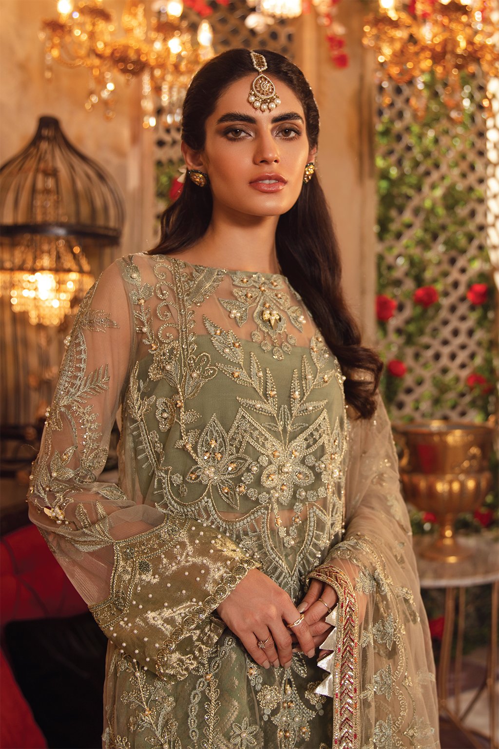 IMC-09 REVERIE-3PC | Iznik Meraki Luxury Chiffon Collection 2021 | Unstitched Embroidered Luxury Chiffon Suits