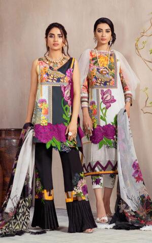 DANDELION CB-1B | Bella Fusion Mix Cambric Collection SS'21 | Unstitched Cambric Suits