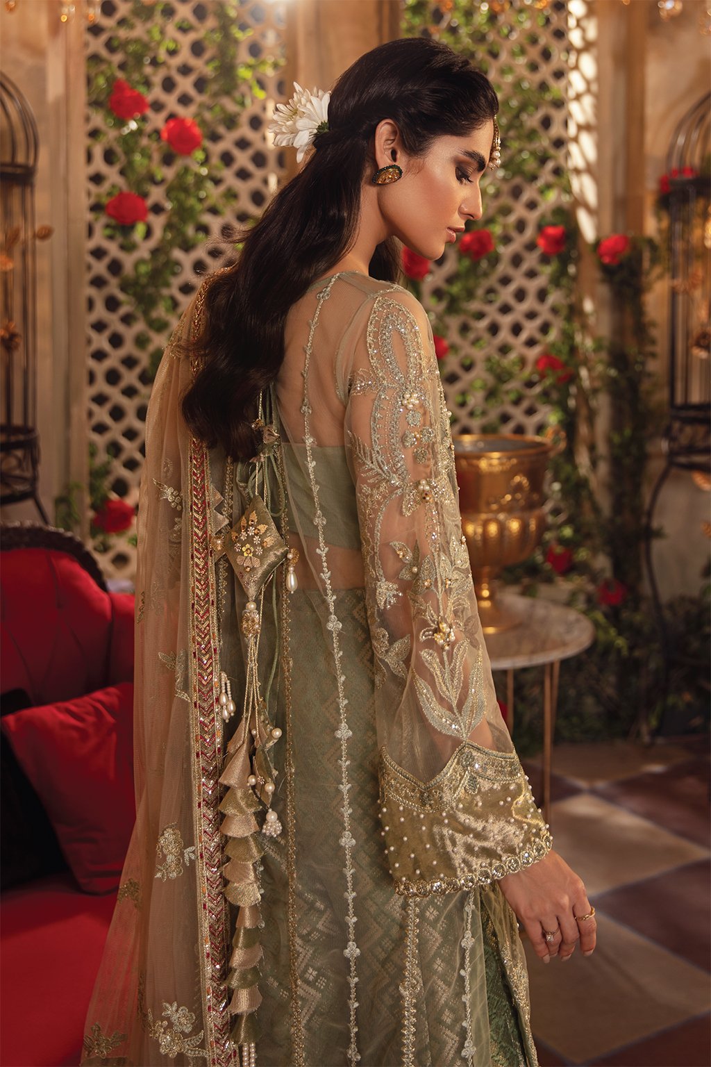 IMC-09 REVERIE-3PC | Iznik Meraki Luxury Chiffon Collection 2021 | Unstitched Embroidered Luxury Chiffon Suits