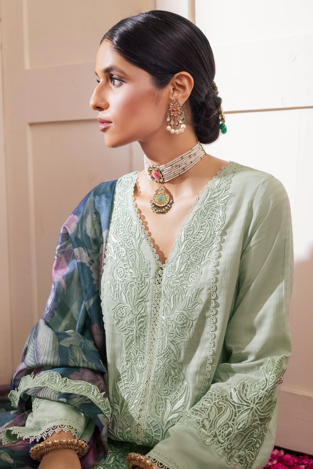 AL-05 Insha | Iznik Aashiyan Embroidered Unstitched Festive Lawn Collection23