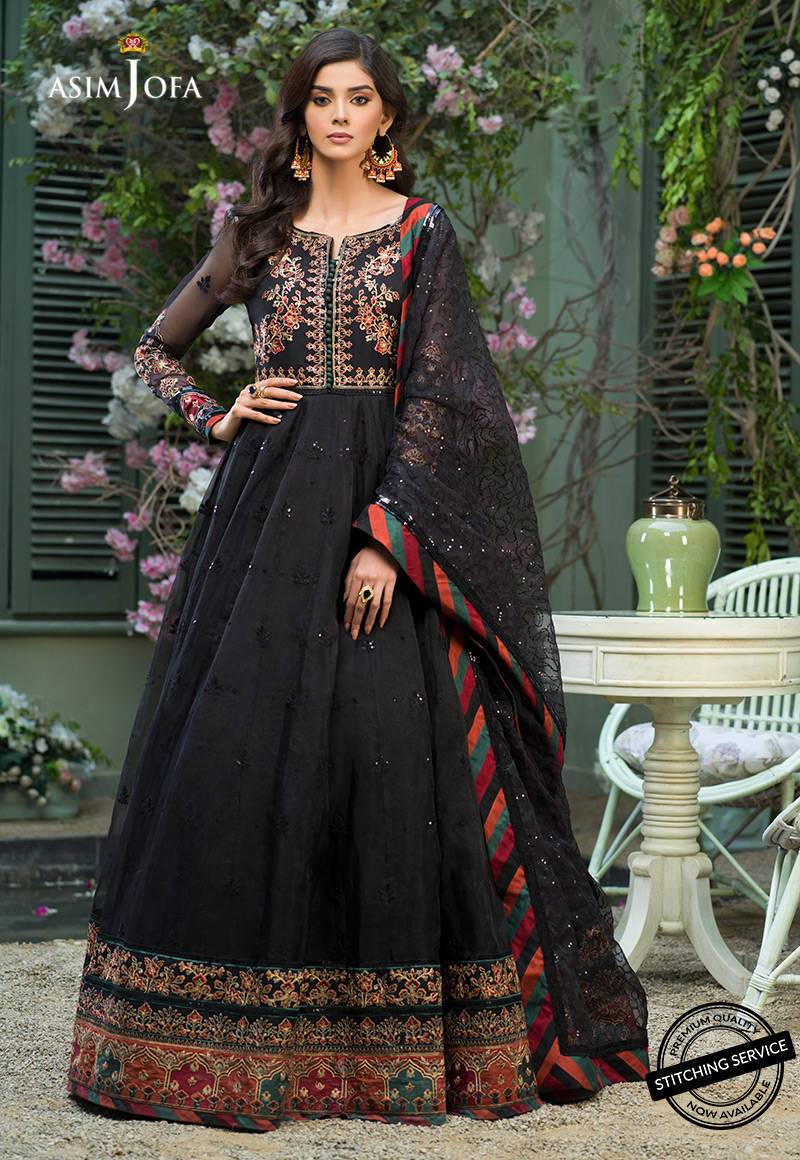 AJFC-38 | Asim Jofa Jashn Collection 2021 | Unstitched Organza Suit