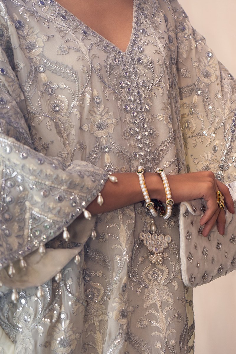 IVORY EMPRESS | Mahgul The Empress's Dream Wedding Collection 2021 | Unstitched Embroidered Net Suits