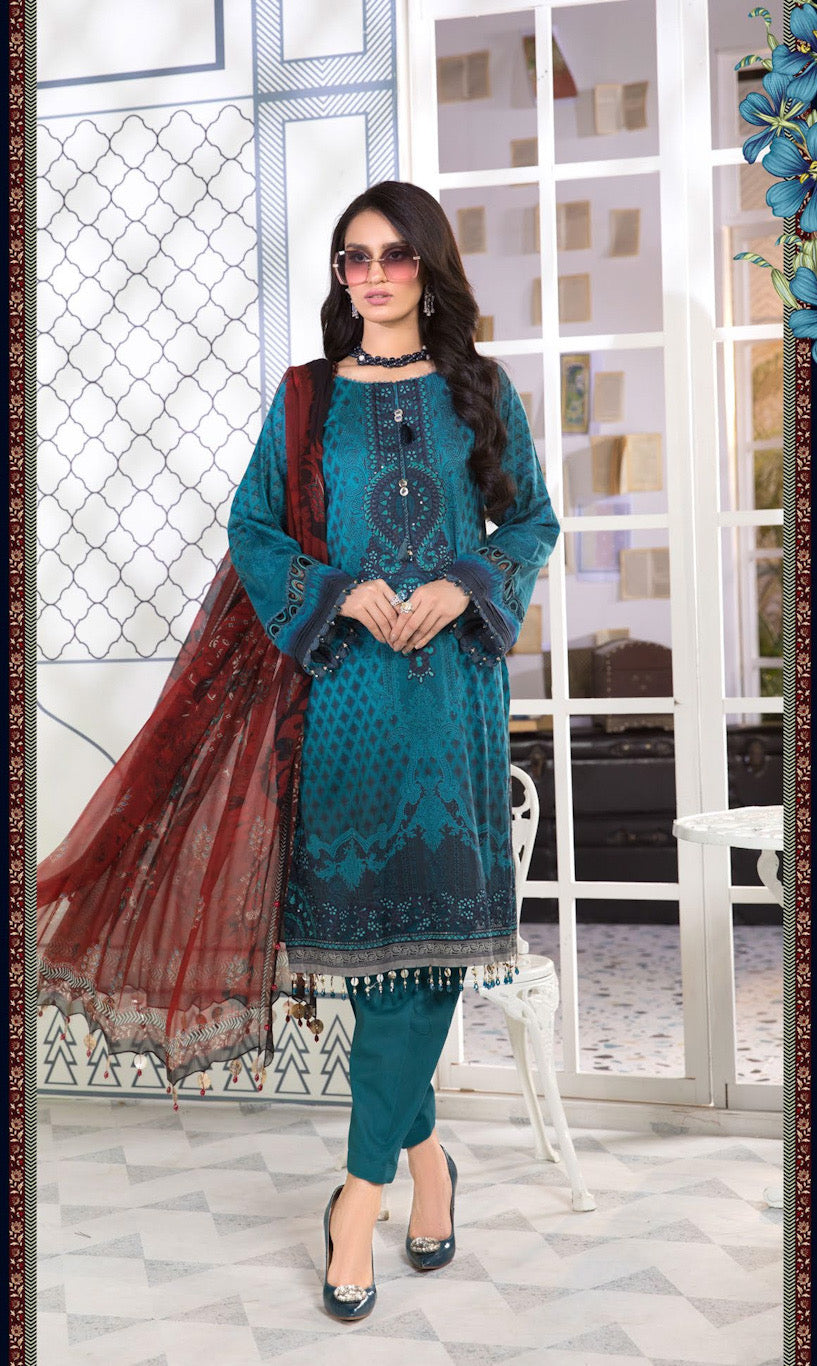 MPT-1101-A | Maria B Mprints Unstitched Eid Collection 2021 Vol-2