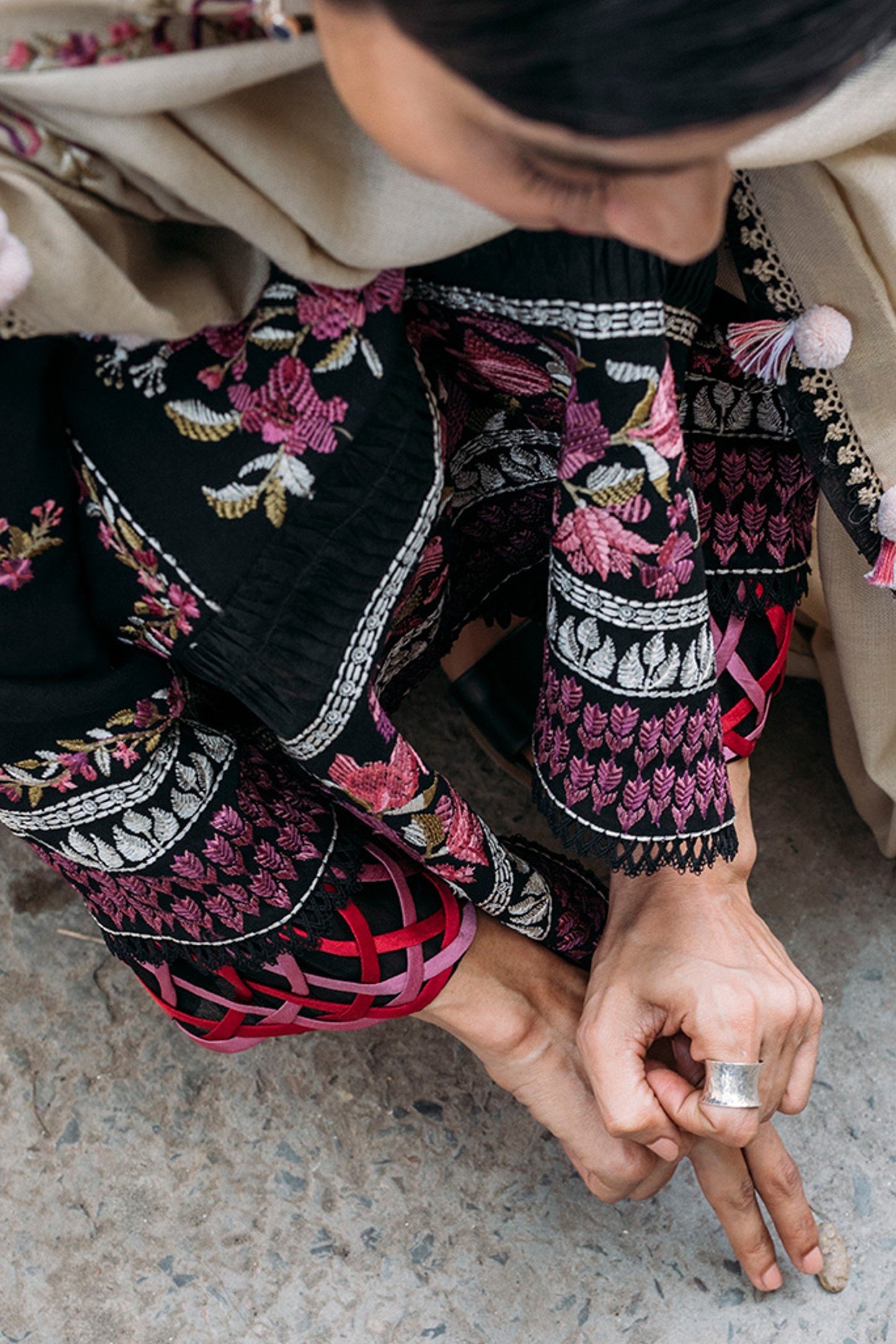 ALYA (ZW21-06) | Zaha Hamrahi Winter Collection 2021 | Unstitched Embroidered Khaddar Suits