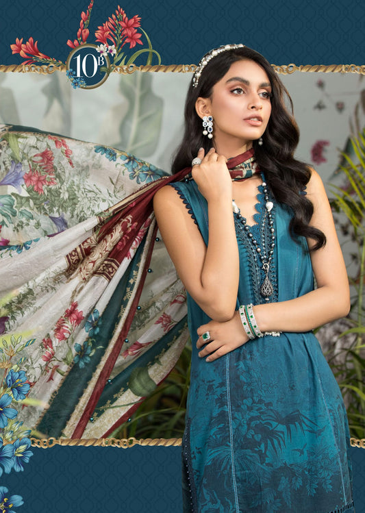 MPT-1110- B | Maria B Mprints Unstitched Eid Collection 2021 Vol-2