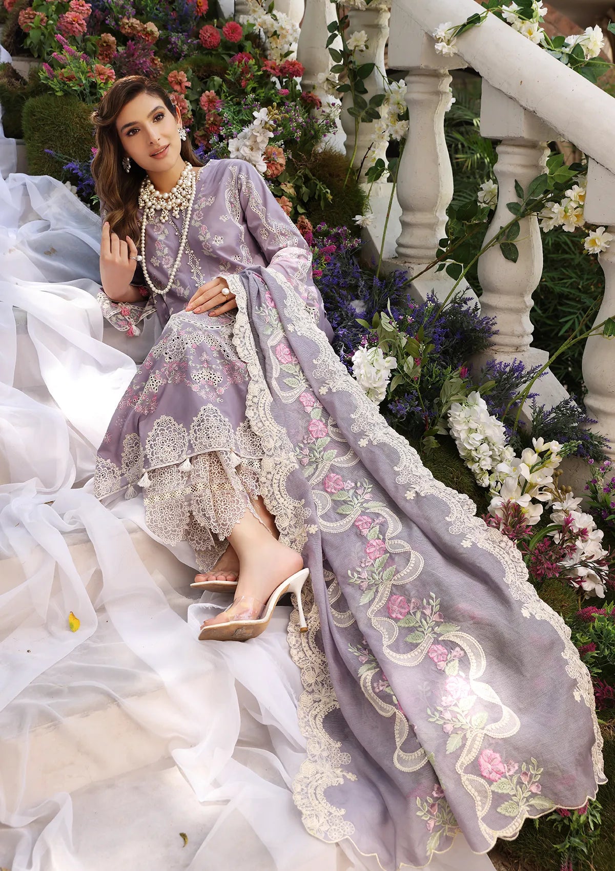 ECF-02Rapunzel | Elaf Premium festive Chikankari collection2023