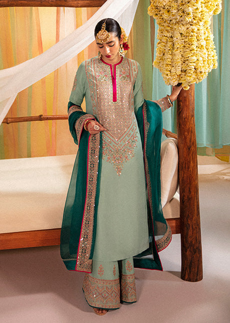 Imroz | Hussain Rehar Khawab Ghar Eid Luxury Pret RTW Collection 2022 | Stitched Organza Silk Suit