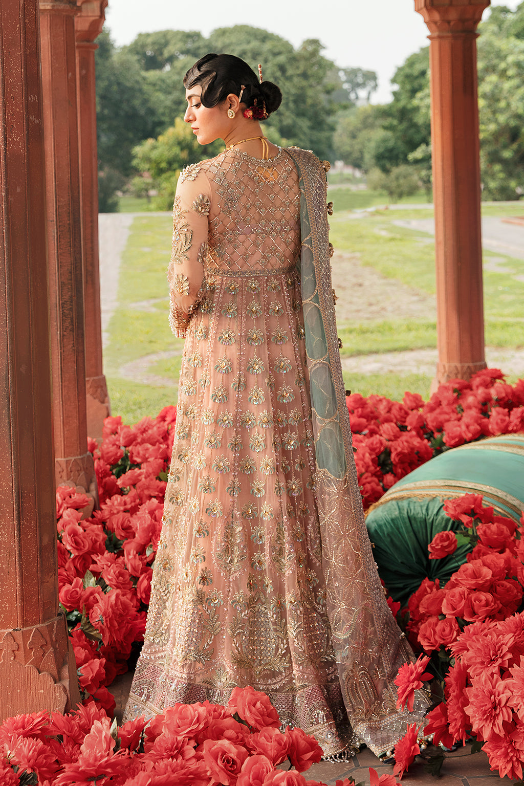 Mahtab | Afrozeh Brides Collection 2022 | Stitched Unstitched Embroidered Net Bridal Suit