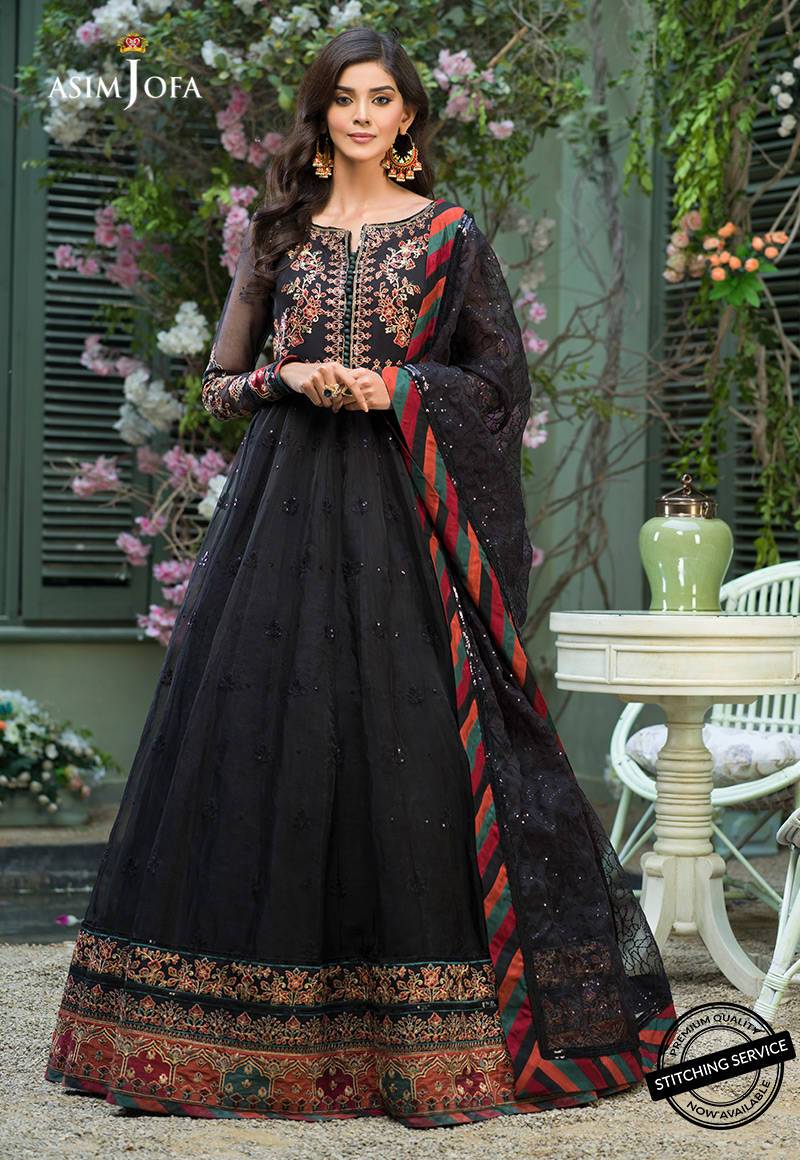 AJFC-38 | Asim Jofa Jashn Collection 2021 | Unstitched Organza Suit