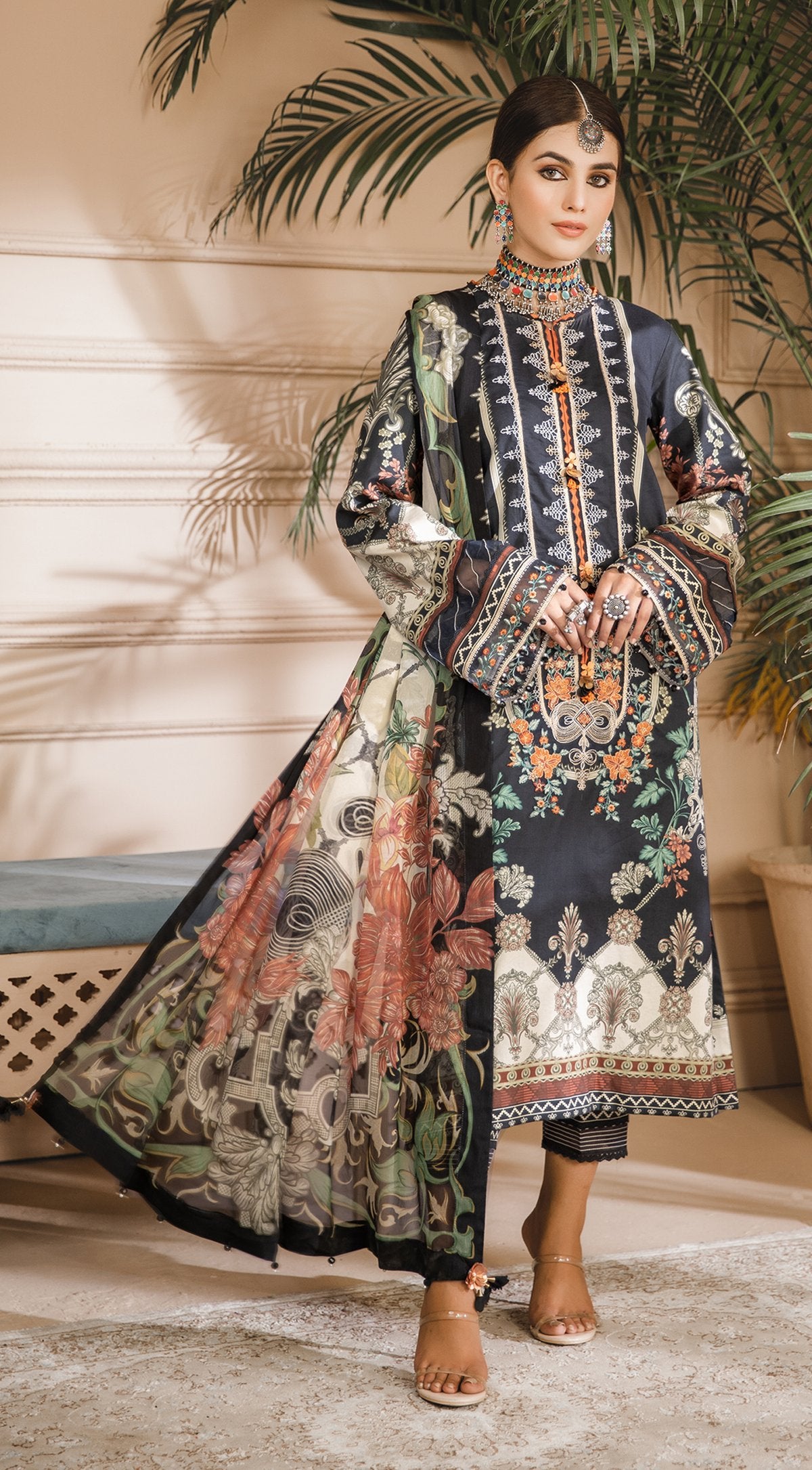 AZMINA | Anaya Noor Bano Cambric Collection '21 | Unstitched Embroidered Cambric Suits
