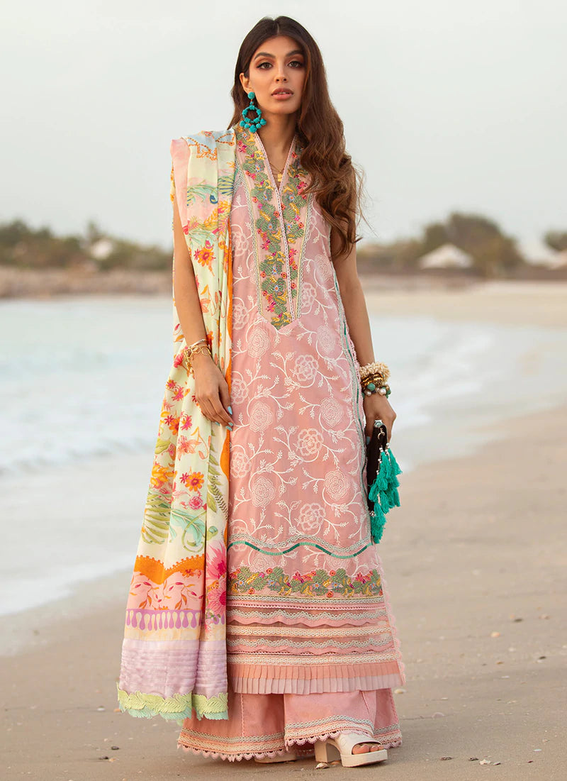 Aruba Rose | Farah Talib Aziz ILO ILO Luxury Lawn Collection 2022 | Unstitched Embroidered Lawn Suits
