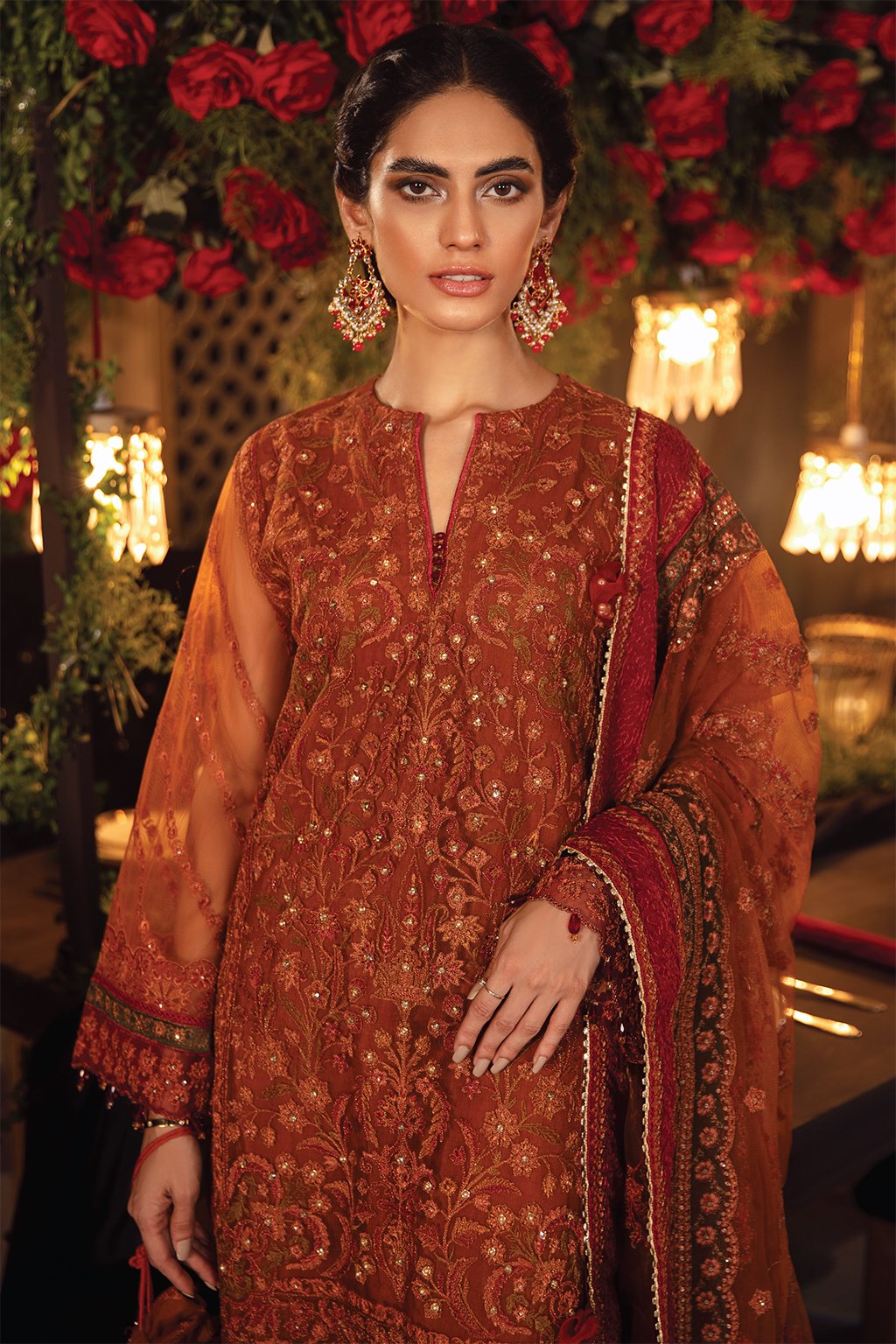 IMC-03 FELICITY - 3PC | Iznik Meraki Luxury Chiffon Collection 2021 | Unstitched Embroidered Luxury Chiffon Suits