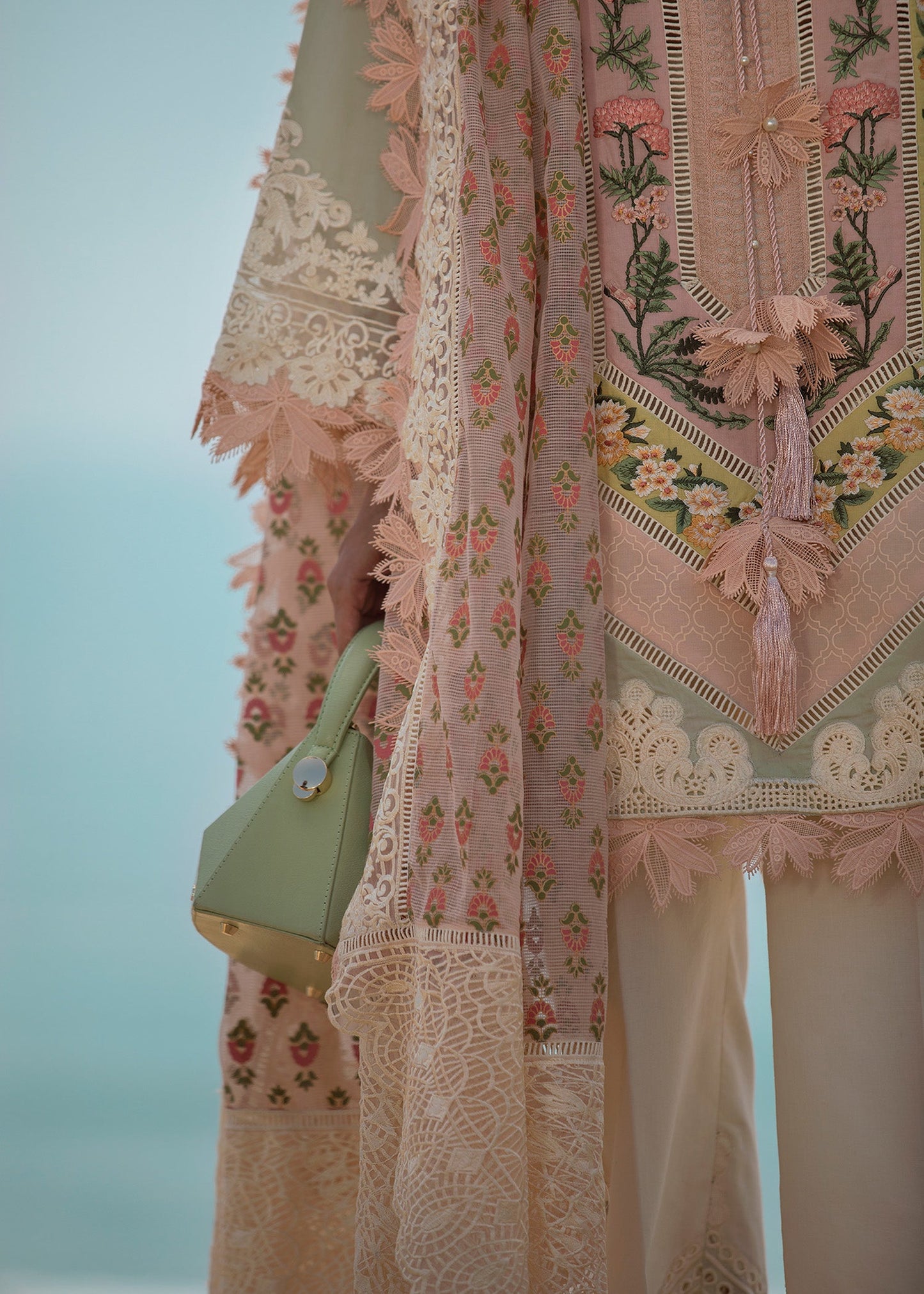 Eclectic Breeze - 4A - Sorbet Pink | Crimson Serendipity Luxury Lawn Collection 2022