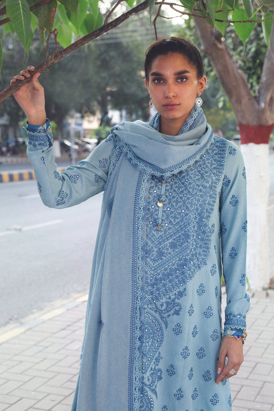 MINA (ZW21-05) | Zaha Hamrahi Winter Collection 2021 | Unstitched Embroidered Karandi Suits