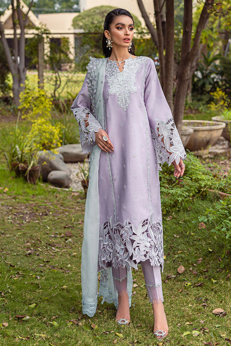 LAVENDER MCP-07 | Mushq Summer Bloom Casual Pret ‘22 | Unstitched Embroidered Cotton Net Suits