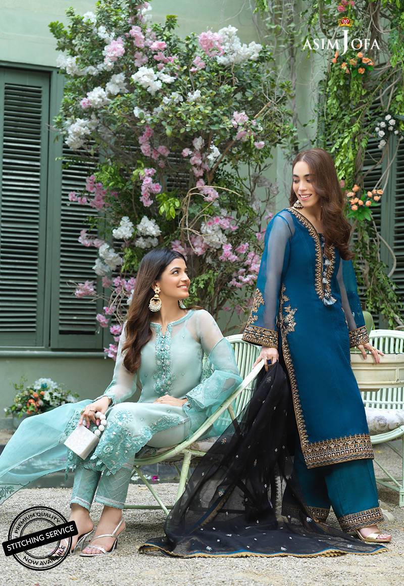 AJFC-48 | Asim Jofa Jashn Collection 2021 | Unstitched Organza Suit