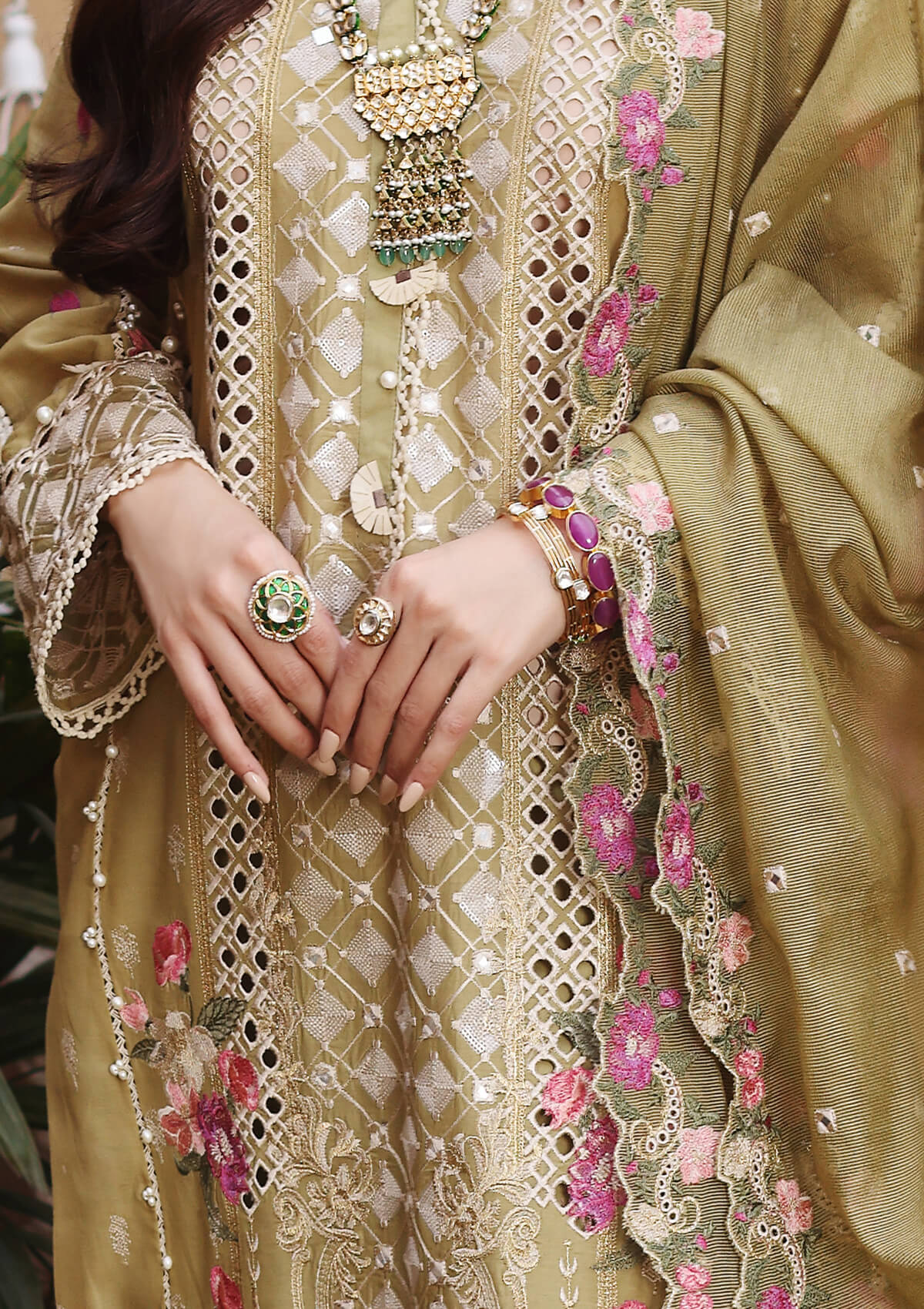 ELF-3B Vendela | Elaf Luxury Festive Lawn Collection 2022 | Unstitched Embroidered Lawn Suits