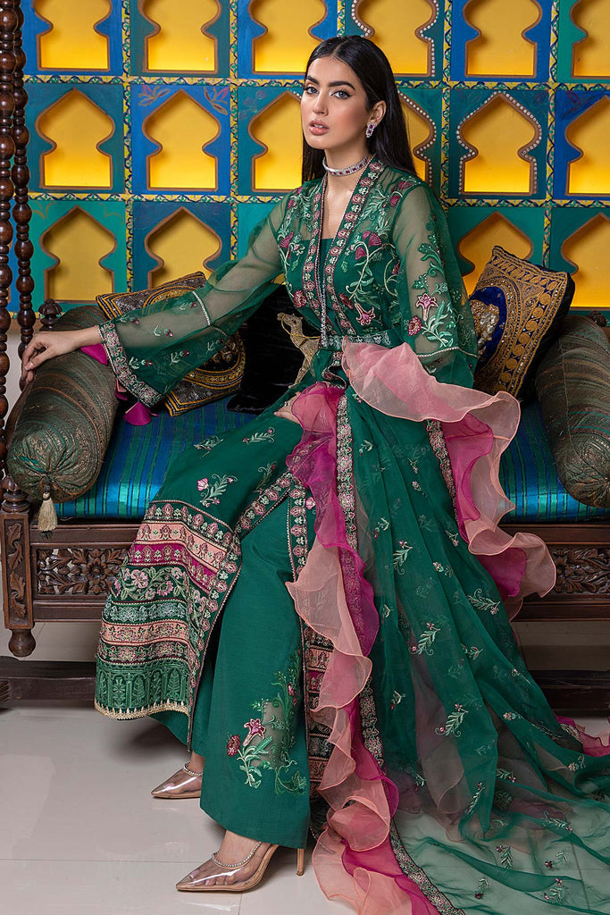CHM-01 | Charizma Chimmer Chiffon Collection 2022 Vol 1 | Unstitched Embroidered Chiffon Suits