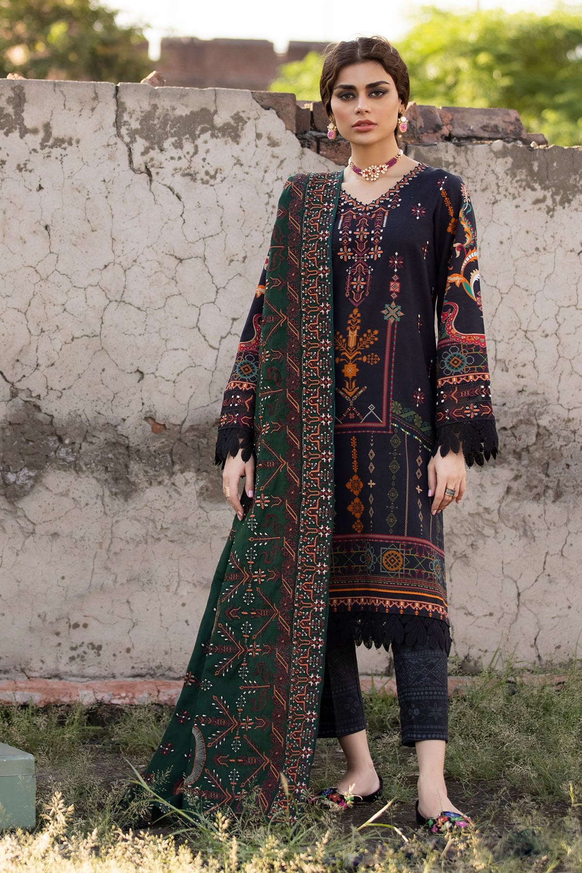 KALASH | Nureh Maya Winter Khaddar Collection Vol 2 2021 | Unstitched Embroidered Khaddar Suits