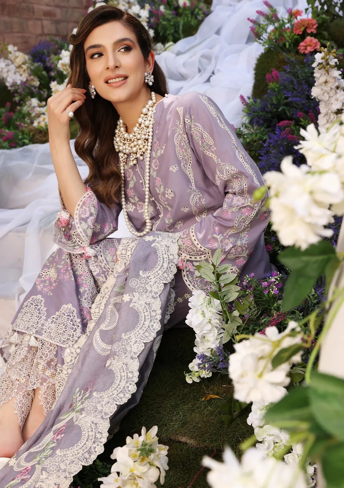 ECF-02Rapunzel | Elaf Premium festive Chikankari collection2023