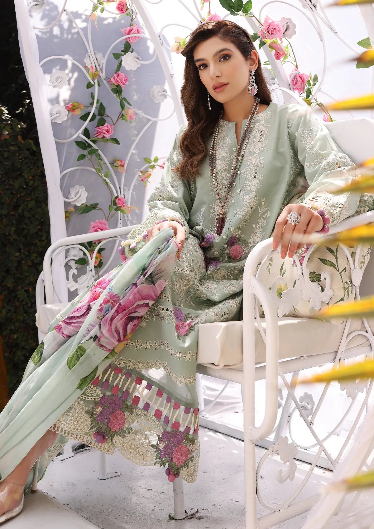 ECF-11A SERENITY | Elaf Premium festive Chikankari collection2023