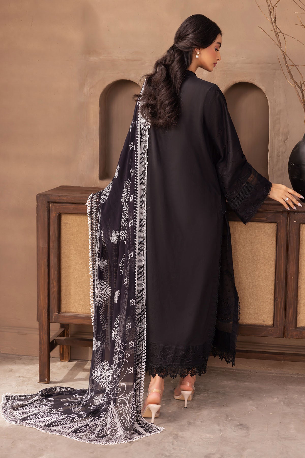 B-04 | NUREH Women Unstitched Collection2023