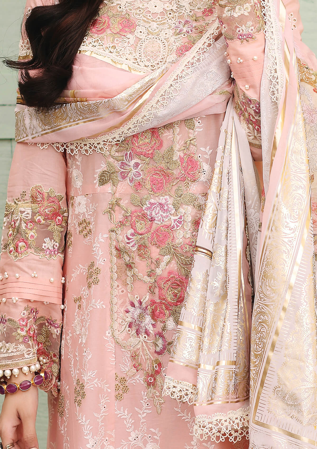 ELF-4 Jardin | Elaf Luxury Festive Lawn Collection 2022 | Unstitched Embroidered Lawn Suits