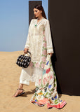 Cross Stitch Nostalgia - 8A - Snow | Crimson Serendipity Luxury Lawn Collection 2022